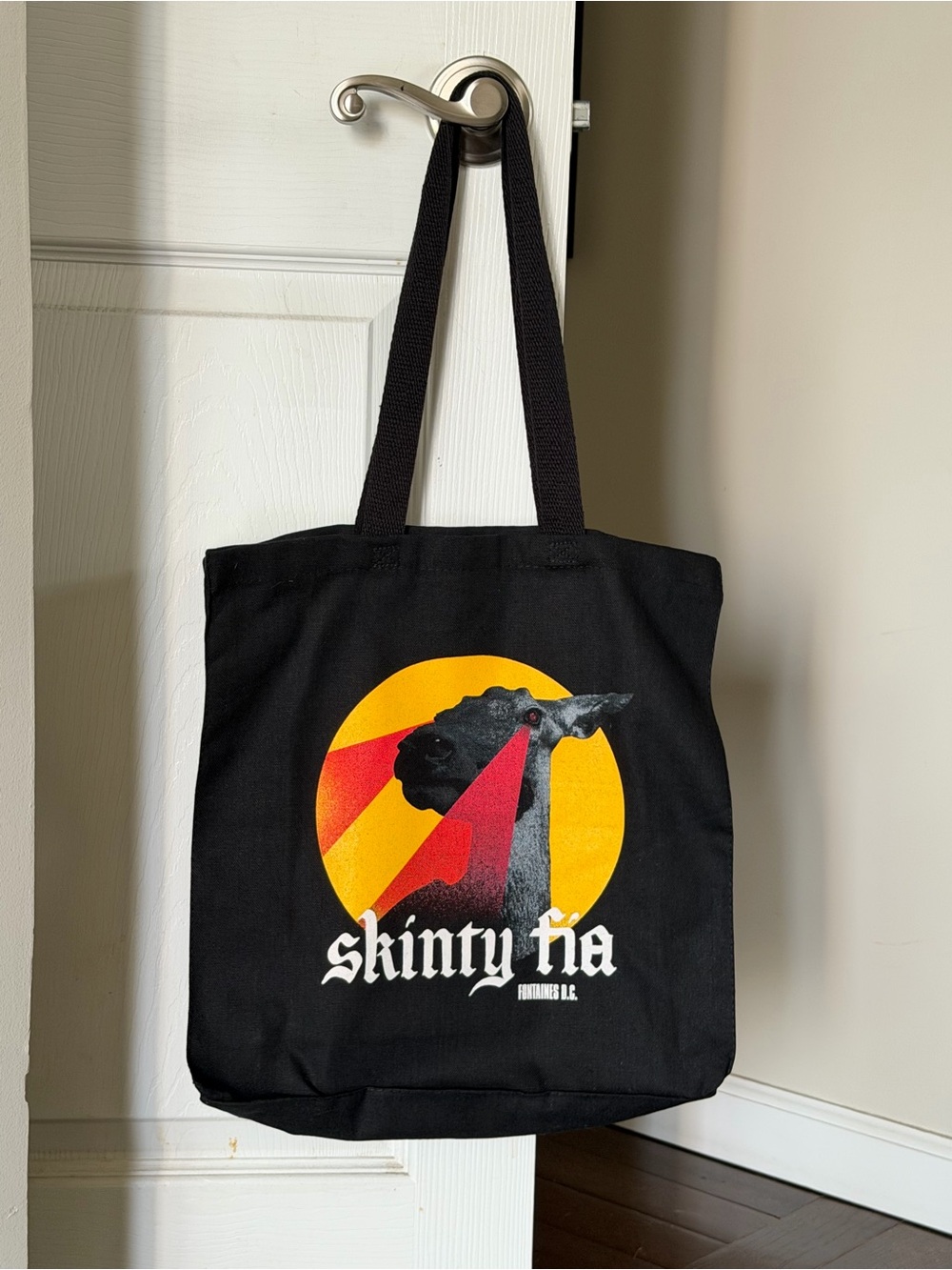 Fontaines D.C. Black Graphic Tote Bag